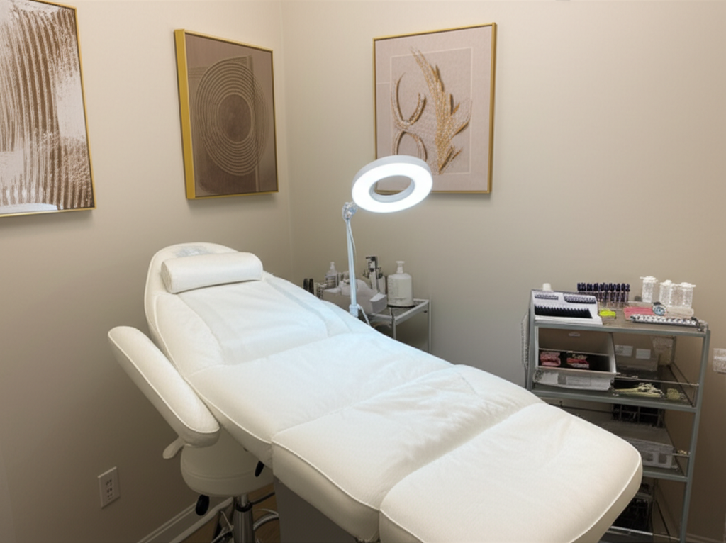 Lash treatment room