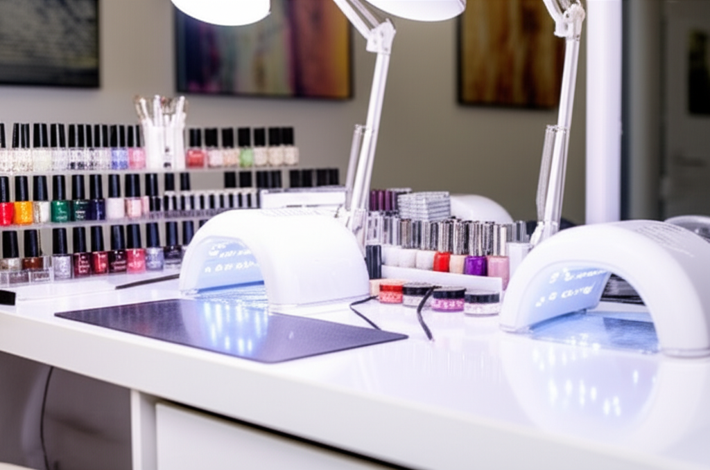 Nail technician station