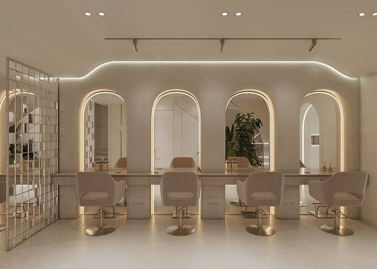 Hair styling station at The Beauty Loft Manchester